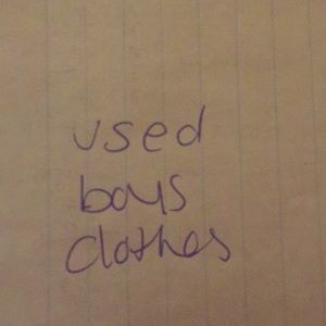 Used boys clothes